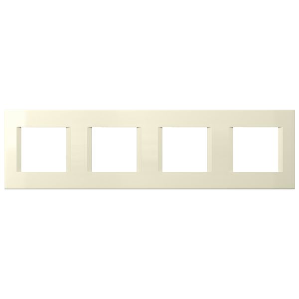 Cover frame 4x2M, ivory image 1