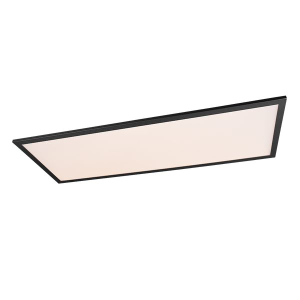 Gamma LED ceiling lamp 80x30 cm matt black image 1