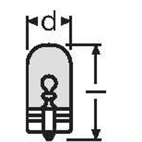 2827DC-02B5W12VW2.1X9.5D 10X2QR2BOS OSRAM image 2