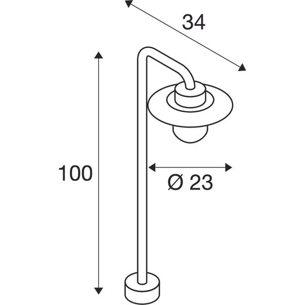 MOLAT POLE, IP44, E27, anthracite, max. 60W image 3