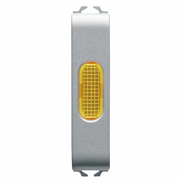 SINGLE INDICATOR LAMP - AMBER - 1/2 MODULE - TITANIUM - CHORUSMART image 2