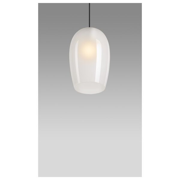 PANTILO OVAL PD, E27 pendant light, white/chrome image 5