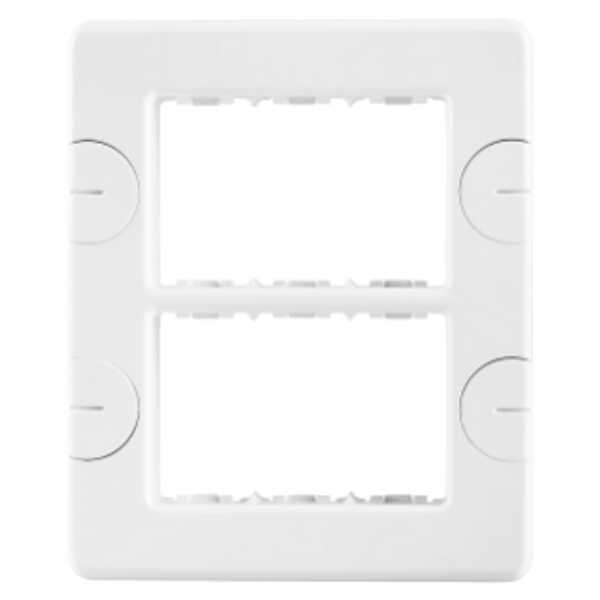 COMPACT PLATE - SELF-SUPPORTING - 6 GANG (3+3 OVERLAPPING) - CLOUD WHITE - SYSTEM image 1