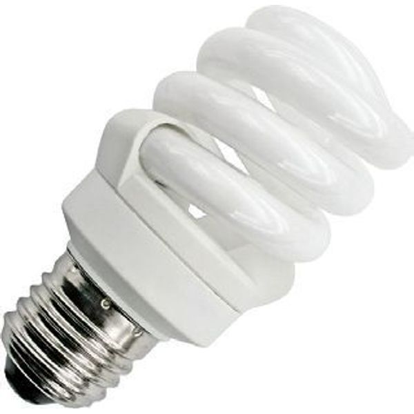 E27 CFL T3 Full Spiral 47x81 230V 290Lm 5W 2700K  10Khrs image 1