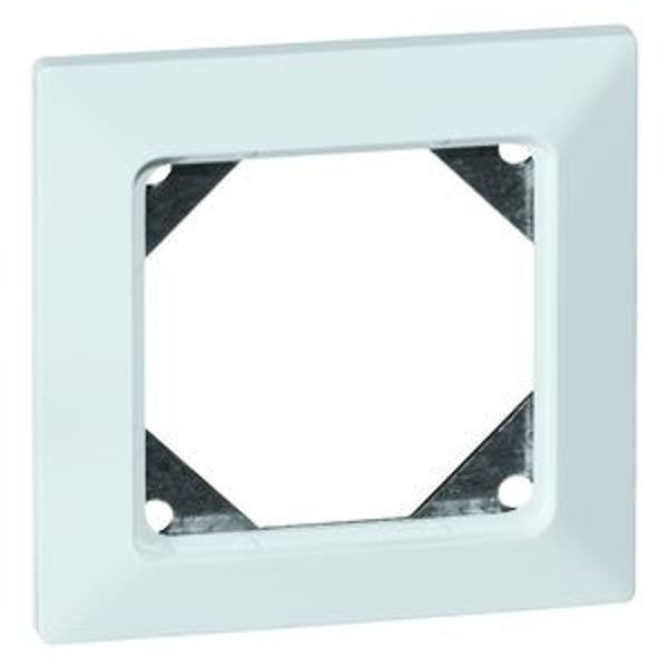 STANDARD afdekraam 1-voudig,100x100 mm, slagvast, levend wit image 1