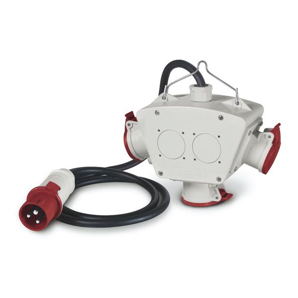 3-WAY ADAPTOR IP44 WITH CABLE AND PLUG image 2