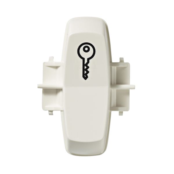 Renova - rocker - printed symbol KEY- for S100 switch - white image 2