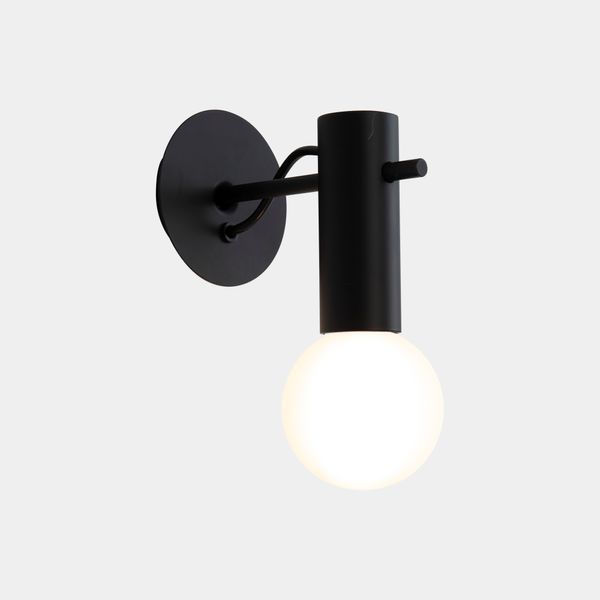 Wall fixture Nude E27 15W Black image 1