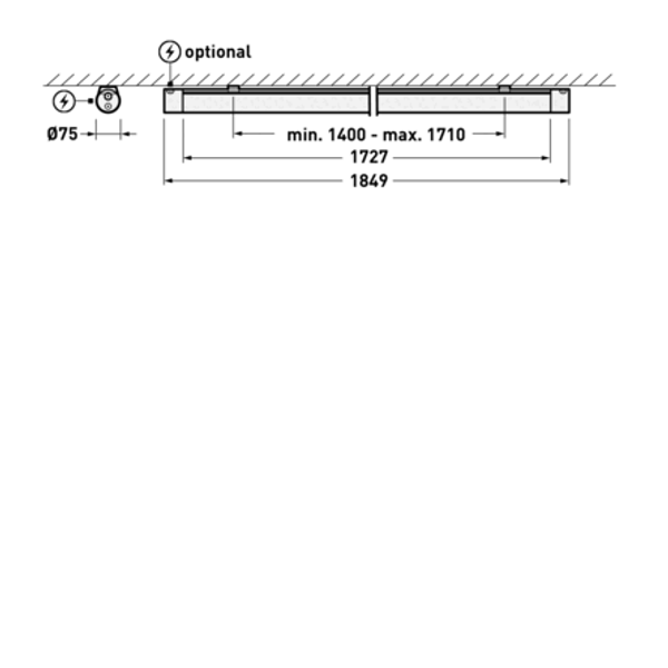 Weather-proof luminaires Tugra Prisms Grey ET 48W 6400lm Wide (W) IP66 IK10 3 SDCM 7980440 image 2