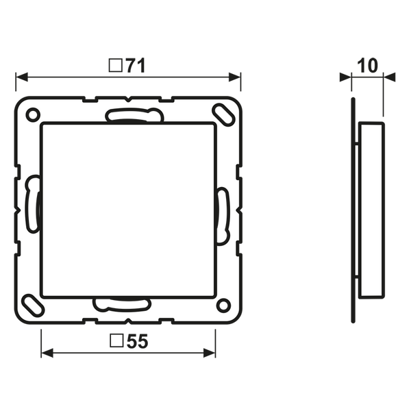 Blank centre plate A594-0 image 14