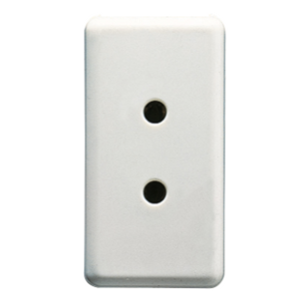 SELV SOCKET-OUTLET - 2P 6A 24V - 1 MODULE - SYSTEM WHITE image 1