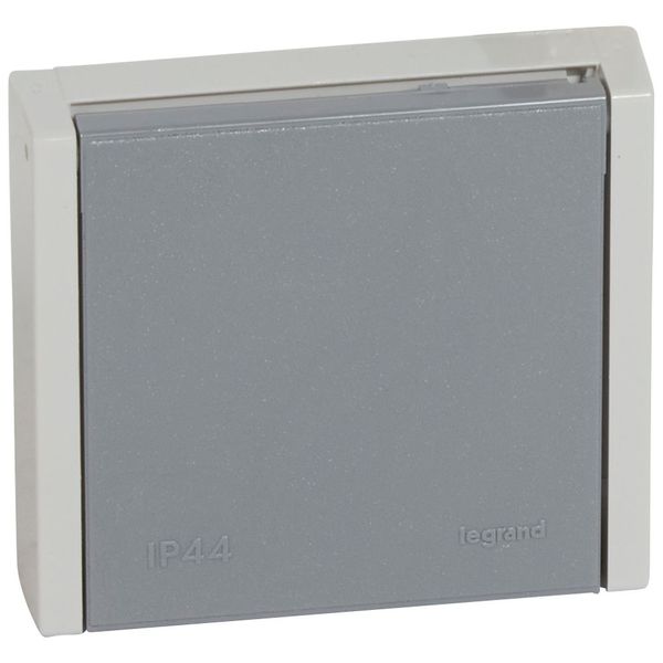 Socket outlet Plexo - IP 44 - 20 A - 3P+E - flush mounting - grey image 1
