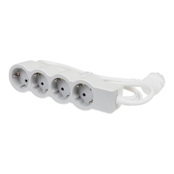 MOES STD SCH  4X2P+E 3M WHITE/GREY image 1