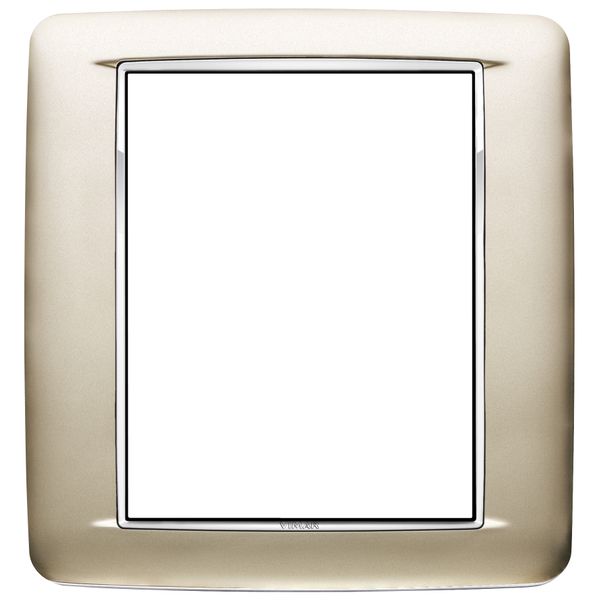 Round plate 8M Galvan.satin nickel image 1