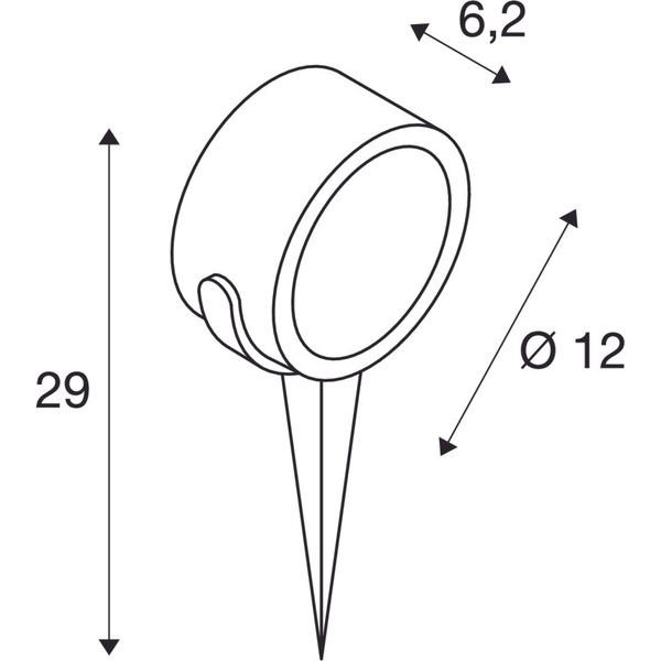 SITRA 360 SPIKE, GX53, max. 9W, IP44, anthracite image 3