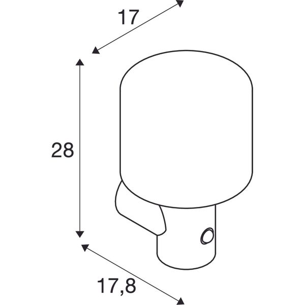 OVALISK WL Sensor 9,6W 3000/4000K 230V anthracite image 3