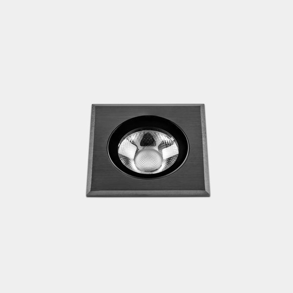 Recessed uplighting IP66-IP67 Max Big Square LED 17.3W LED warm-white 3000K Gun Metal PVD 1985lm image 1