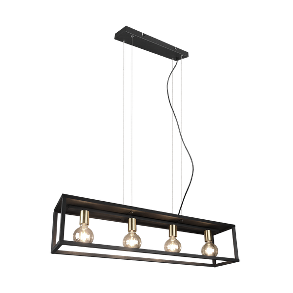 Vito pendant 4-pc E27 matt black image 1