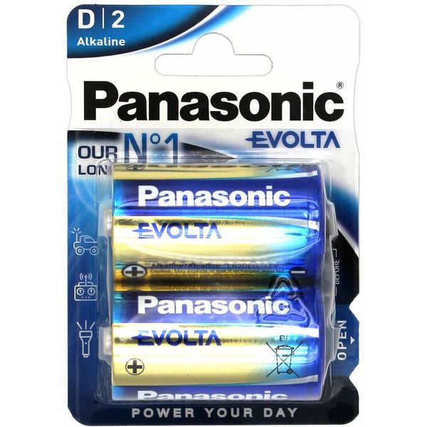 PANASONIC Evolta Alkaline LR20 D BL2 image 1