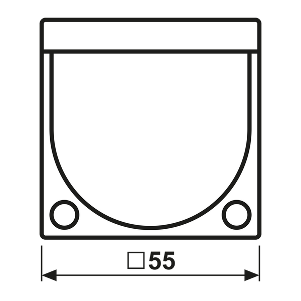 Centre plate with knob room thermostat A1749BFCH image 7