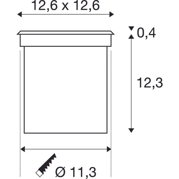 ROCCI rec. floor lum., 6W, 3000K, IP67, ang., stainl. steel image 3