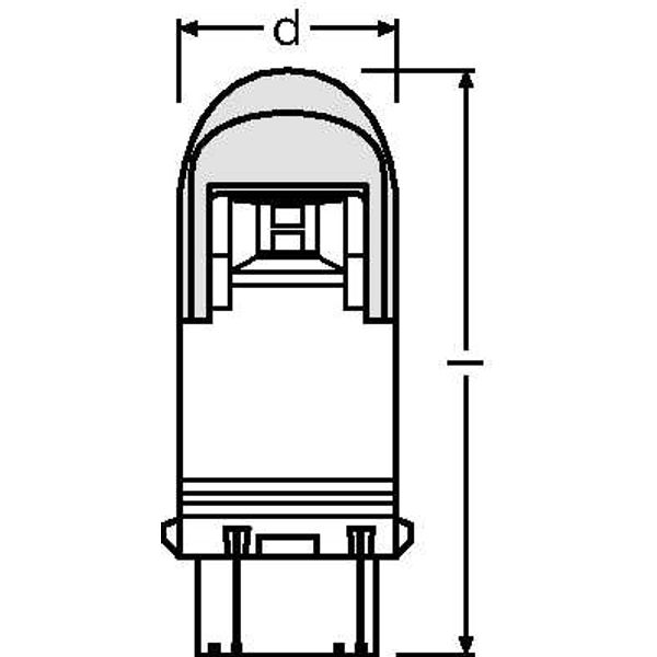 3557CW-02B 2W 12V W2.5X16Q BLI2 OSRAM image 2