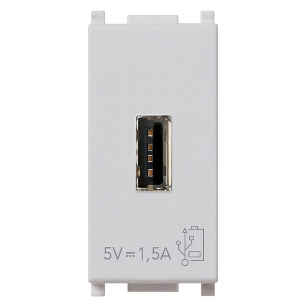 USB supply unit 5V 1,5A 1M Silver image 1