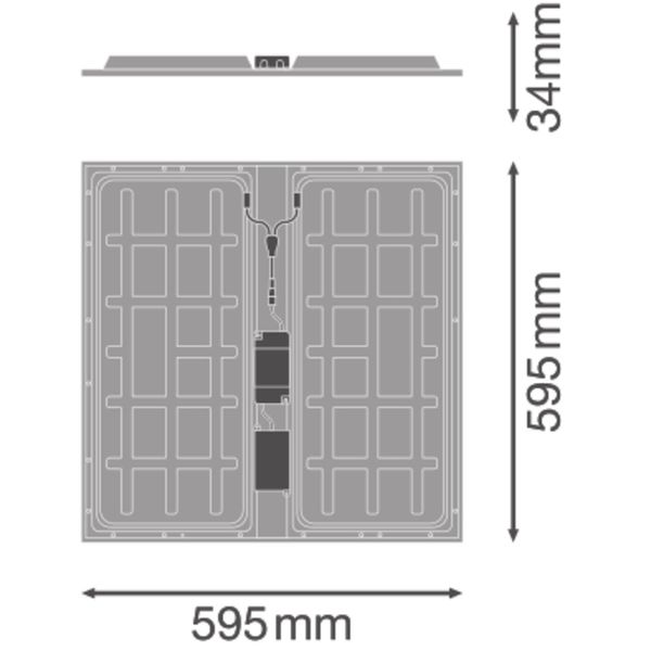 PANEL PROTECT 600 DALI 36W 830 DALIVR image 20