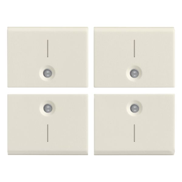 Four half-buttons 1M I symbol white image 1