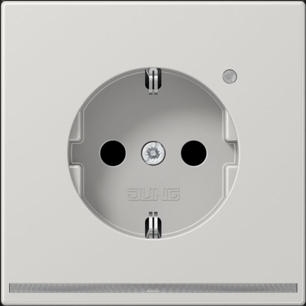 Schuko socket with LED pilot light LS1520-OLGLNW image 3