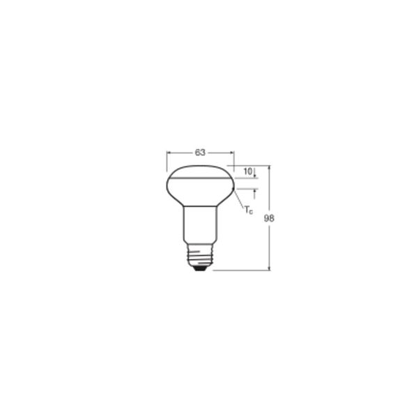 LED STAR R63 4.8W 827 E27 image 6