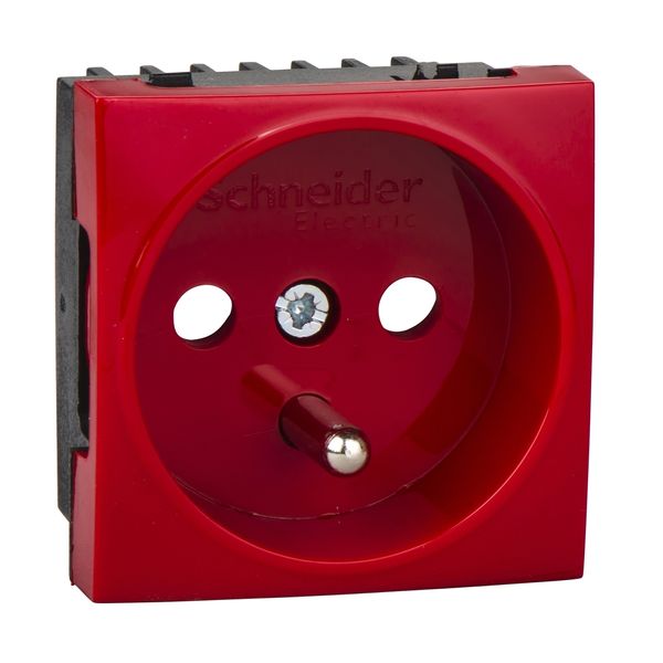 Ultra - socket outlet - single - pin earth - red image 3