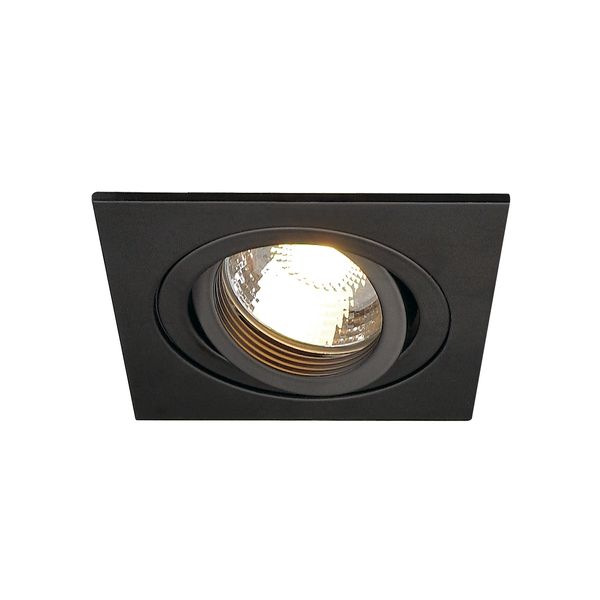 NEW TRIA I GU10 downlight, max. 50W, angular, alu, black image 2