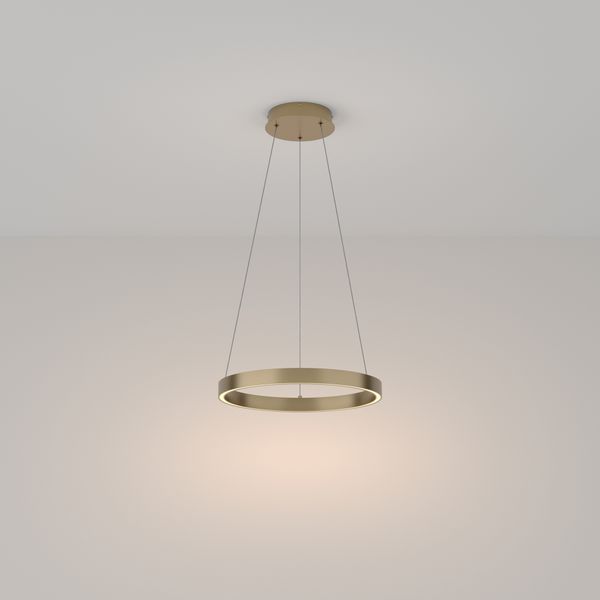 Modern Rim Pendant lamp Brass image 1