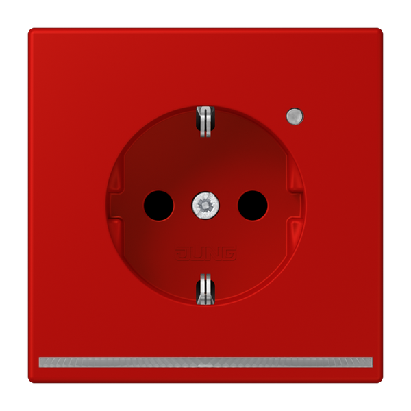 SCHUKO socket with LED pilot light LC320 LC1520-OLNW227 image 1