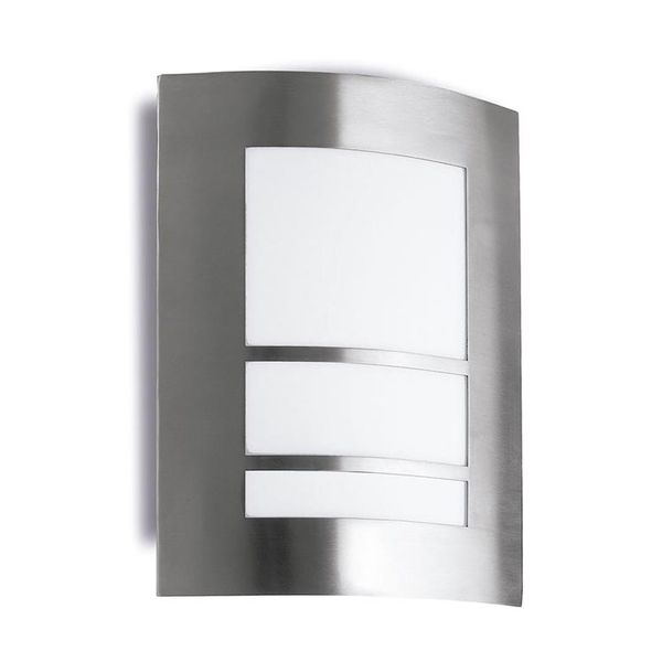 Wall fixture IP55 Siluet E27 60W Stainless steel 1500lm image 1