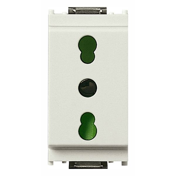 2P+E 16A P17/11 outlet white image 1