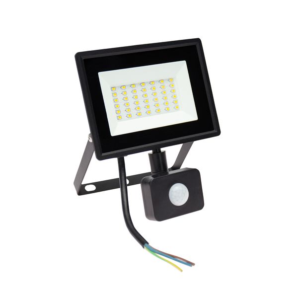 NOCTIS LUX 3 FLOODLIGHT 30W CW 230V IP44 150x190x53mm BLACK with PIR sensor image 11