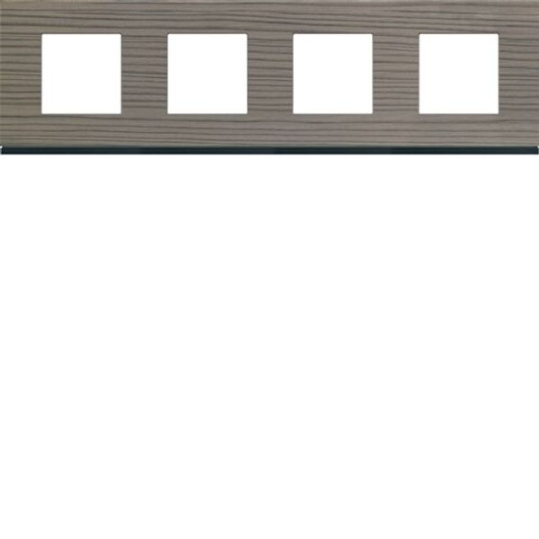 GALLERY FRAME 4x2 F. HORIZONTAL GRAY WOOD image 1