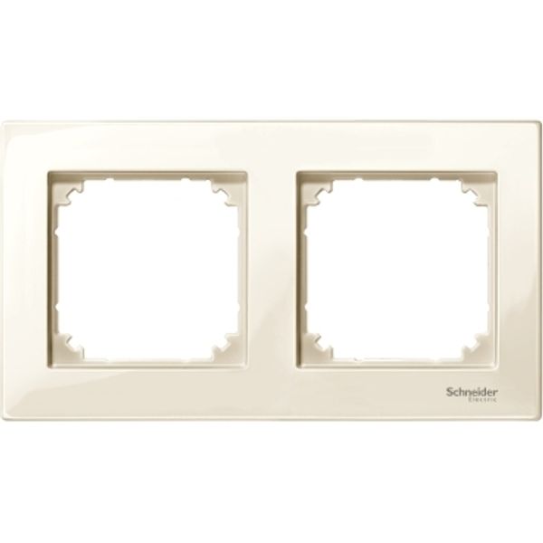 M-Plan frame, 2-gang, white, glossy image 2