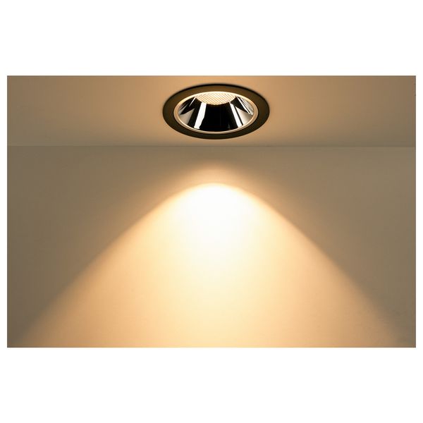 NUMINOS® DL XL, Indoor LED recessed ceiling light black/chrome 3000K 40° image 4