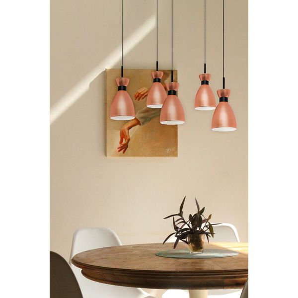 RETRO COPPER PENDANT LAMP 1xE14 20W 5L image 1