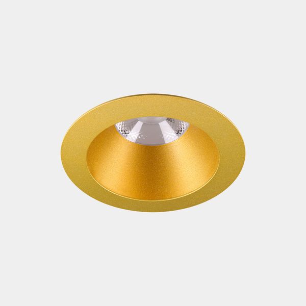 Downlight Play Deco Symmetrical Round Fixed Emergency 6.4W LED neutral-white 4000K CRI 90 28º ON-OFF Gold/Gold IP54 624lm image 1