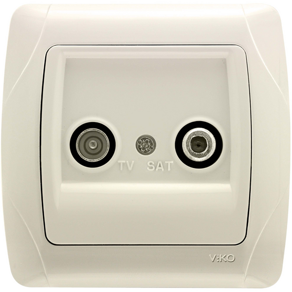 Carmen Beige Sat Socket Terminated (Sat-TV) image 1