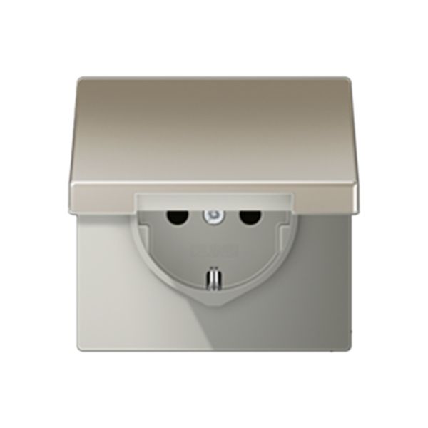 Socket outlet Socket outlet with hinged lid image 4