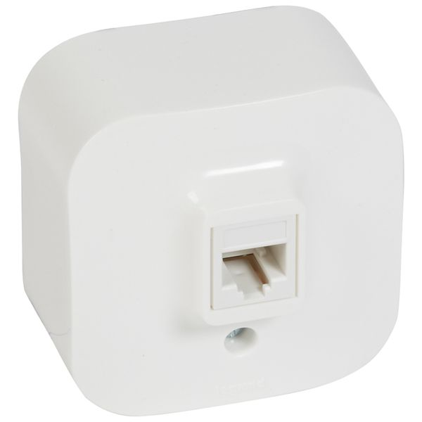 RJ 11 telephone socket Forix - surface mounting - IP 2X - white image 1