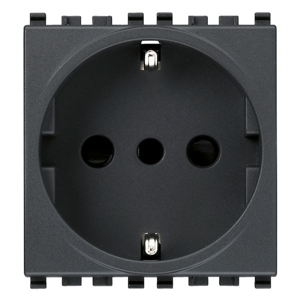 2P+E 16A P30 outlet grey image 1