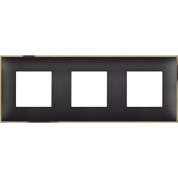 CLASSIA - COVER PLATE 2X3P BLACK GOLD image 1