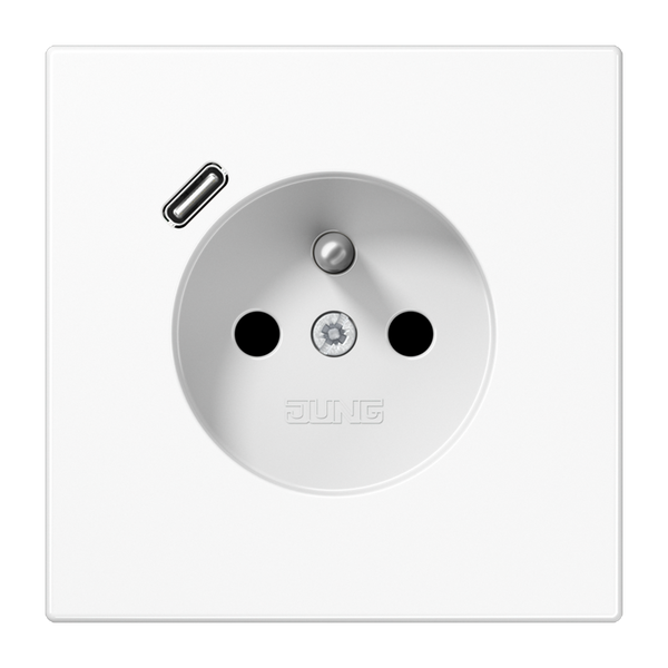 Socket fren/belg with USB type C LS1520F-18CWW image 1