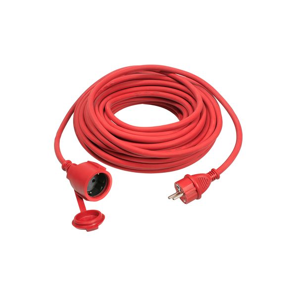 Neoprene rubber cable extension 10m H07RN-F 3G1,5 red in polybag with label image 1